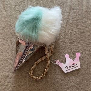 NEW Me Oui Ice Cream Wristlet In Teal